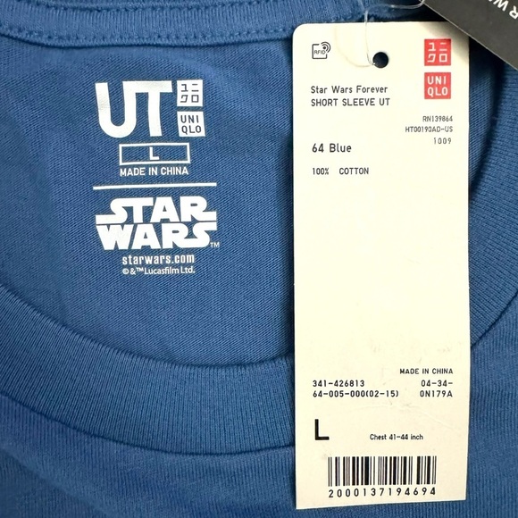 Star Wars Uniqlo Stash Retro Graffiti Pop Art C3PO R2D2 Droids Graphic T-shirt L - Picture 4 of 16